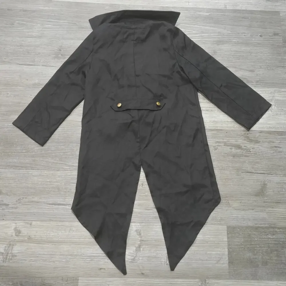 BesserBay Steampunk Vintage Medieval Tailcoat Victorian Button Jacket Halloween